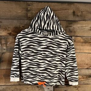 Zara Kids zebra striped hoodie